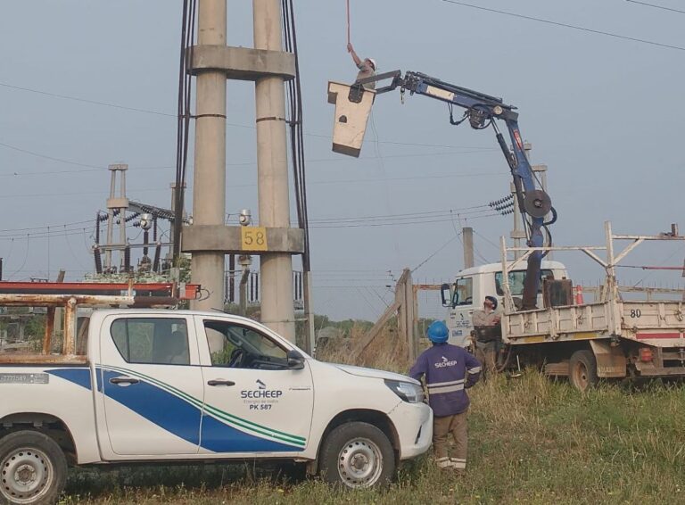 Castelli: Secheep trabaja en la mejora de la red eléctrica local