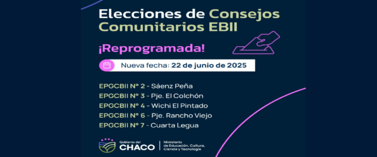 Educación Intercultural: se reprograman las fechas de las elecciones de Consejos Comunitarios